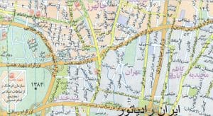 نقشه  خیابان قزوین 