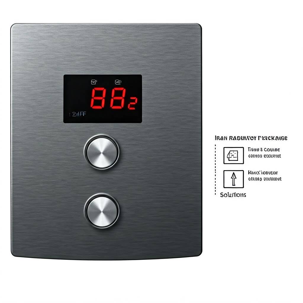 نمایش ارور E2 روی پکیج ایران رادیاتور