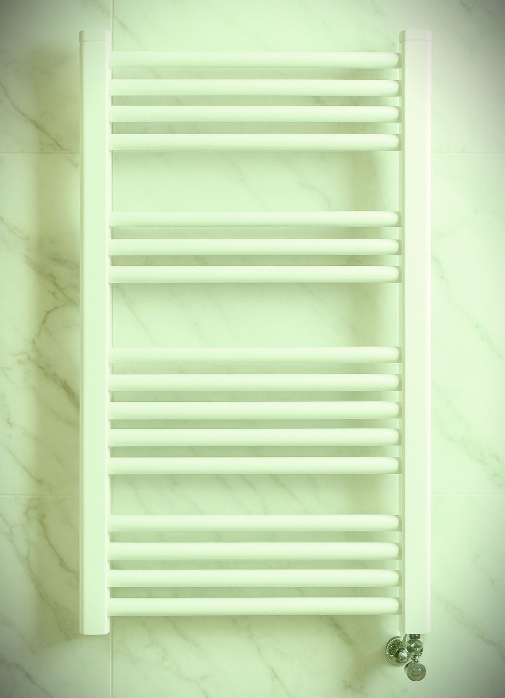 شیر هواگیری روی حوله خشک کن حمام